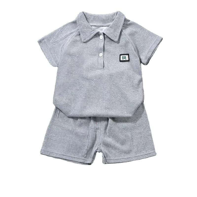 CHINEE-1-6-Years-Old-New-Childrens-Short-Sleeve-Suit-Boys-Fashion-Shorts-Suit-Summer-Girls-Casual-Sportswear-POL-O-Childrens-Clothes-1