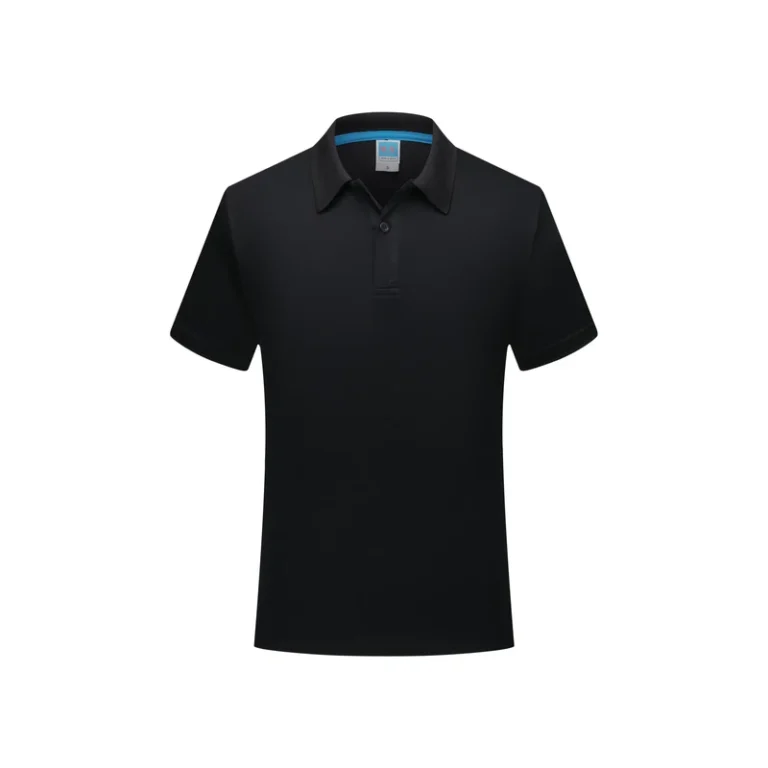 CHINEE-100-Polyester-Mesh-Contrast-Color-Men-Work-Uniform-Summer-Short-sleeve-Slim-Fit-Work-Wear-Men-Polo-Shirt-2