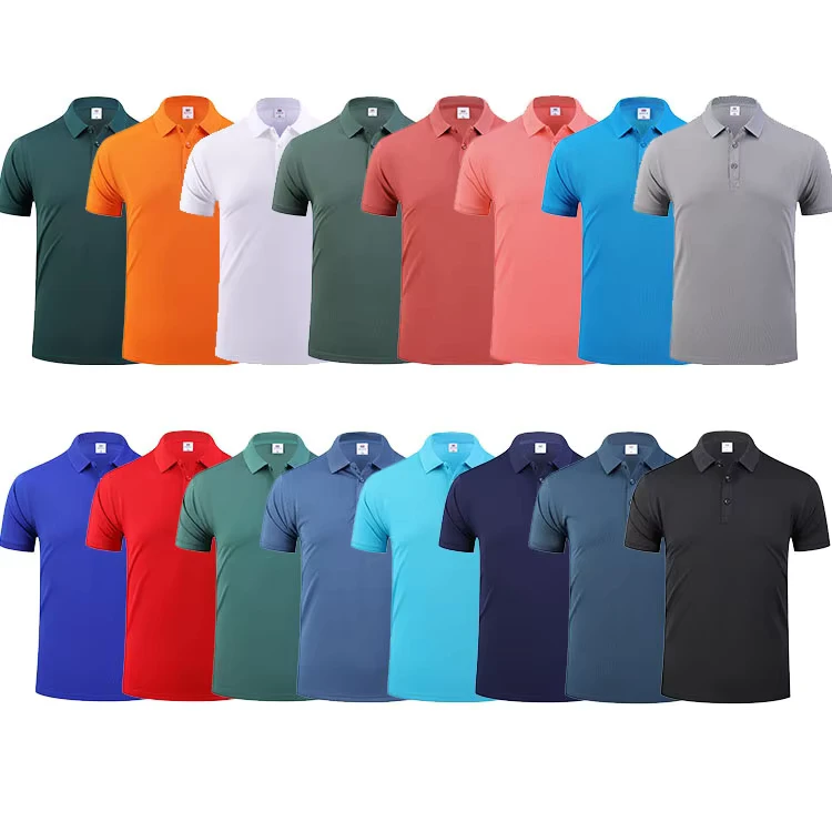 CHINEE-200g-Ice-Silk-Fabric-Clothes-Golf-Polo-Tops-Summer-Solid-Colour-Golf-Unisex-T-shirt-1