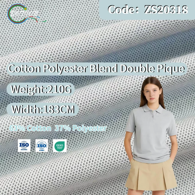 CHINEE-210g-Lightweight-Breathable-Classic-Double-CVC-Pique-for-Spring-Summer-Girls-Childrens-School-Uniform-Set-Polo-Shirt-Reactive-1