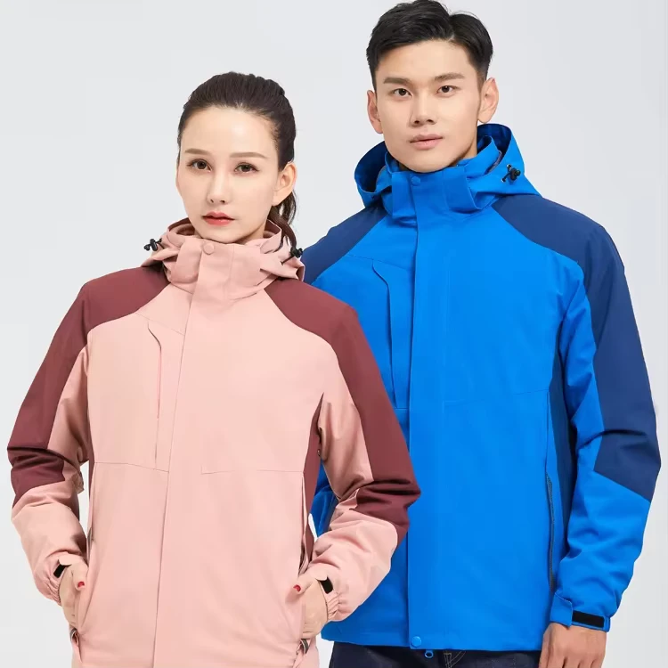 CHINEE-3-in-1-Waterproof-Windproof-Thick-Fleece-Liner-Zipper-Hooded-Unisex-Autumn-Winter-Hiking-Camping-Work-Jacket-Custom