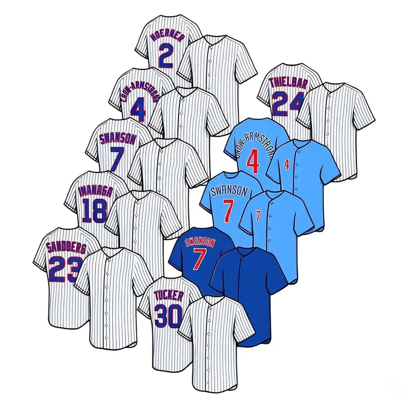 CHINEE-4-Armstrong-27-Seiya-Suzuki-18-Imanaga-7-Dansby-Swanson-Chicago-Embroidery-Limited-Player-Jersey-Baseball-Jersey
