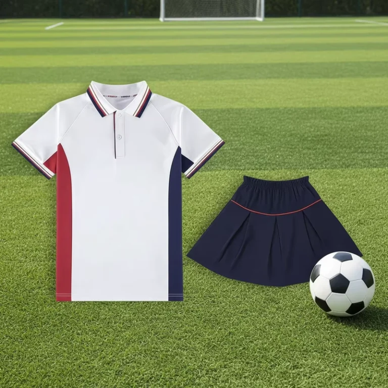 CHINEE-521001-European-Style-School-Uniforms-Set-Custom-Logo-Short-Sleeve-Polo-Shirt-and-Navy-Bottoms-for-Boys-Girls-Teamwear-1