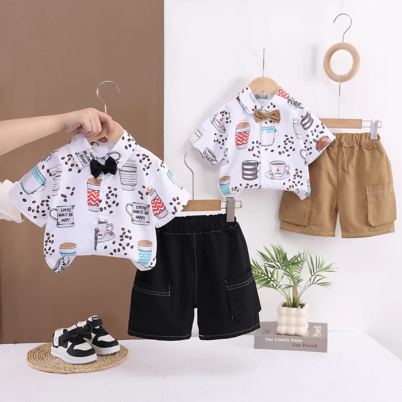 CHINEE-6-Months-4-Years-Summer-Toddler-Little-Boy-Shirt-Suit-Short-Sleeve-Polo-Shirt-Shorts-Set-2-Pieces-Outfit-Clothes-1