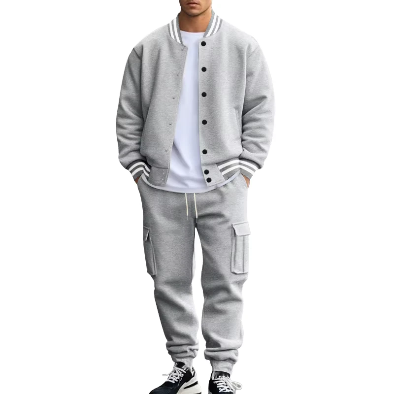 CHINEE-Autumn-Baseball-Uniform-Varsity-Jacket-2-Piece-Sweatsuit-Custom-Chenille-Embroidery-Logo-Sportplain-Loose-Men-Tracksuit-Hip-Hop