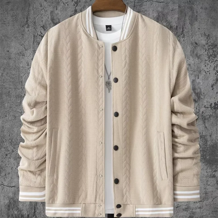 CHINEE-Autumn-Openwork-Bomber-Jacket-Stand-Collar-Baseball-Uniform-Solid-Color-Casual-Loose-Warm-Zipper-1