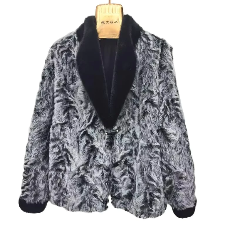 CHINEE-Autumn-Winter-High-End-Faux-Sheep-Fur-Toscana-Short-Print-Coat-Woman-V-neck-Collar-Warm-Jacket-Luxury-Style