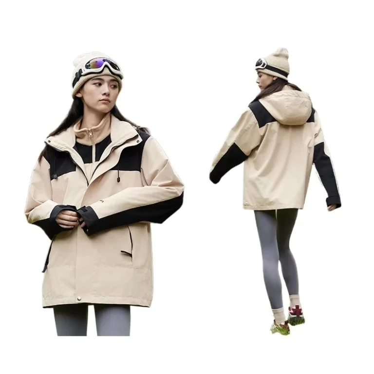 CHINEE-Autumn-Winter-New-Style-Unisex-Waterproof-Zipper-Hooded-Jackets-Sports-Inspired-XL-Soft-Shell-Mountaineering-Outdoor-Clothing