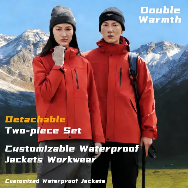 CHINEE-Autumn-Winter-Workwear-Custom-Three-in-One-Bomber-Jacket-Logo-Printing-Enterprise-4S-Stores-Waterproof-Windproof-Fleece-Lined-1