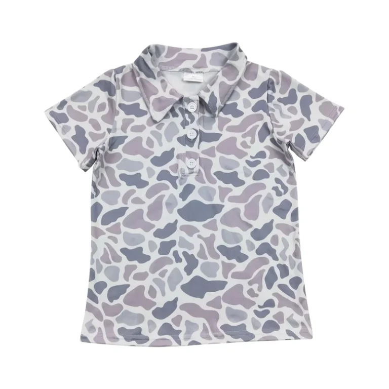 CHINEE-BT0597-Boy-Clothes-Light-Grey-Blue-Stained-Polo-Short-Sleeve-T-shirt-Western-Boutique-Summer-Kids-Clothes-1