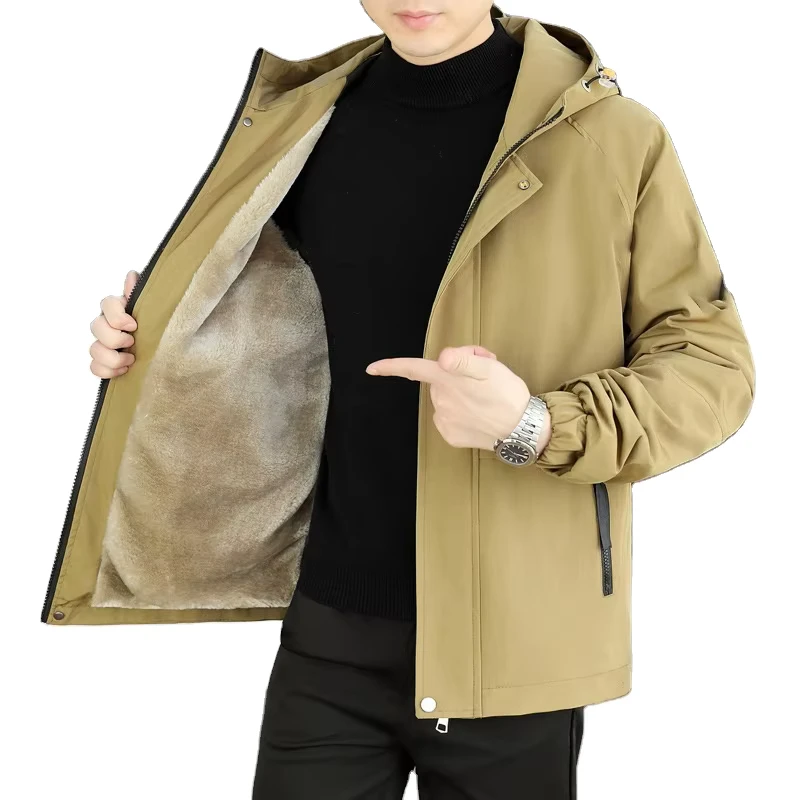 CHINEE-Bangladesh-China-Factory-Price-Customized-Fleece-lined-Hooded-Stylish-Coat-Thick-Fleece-Jacket