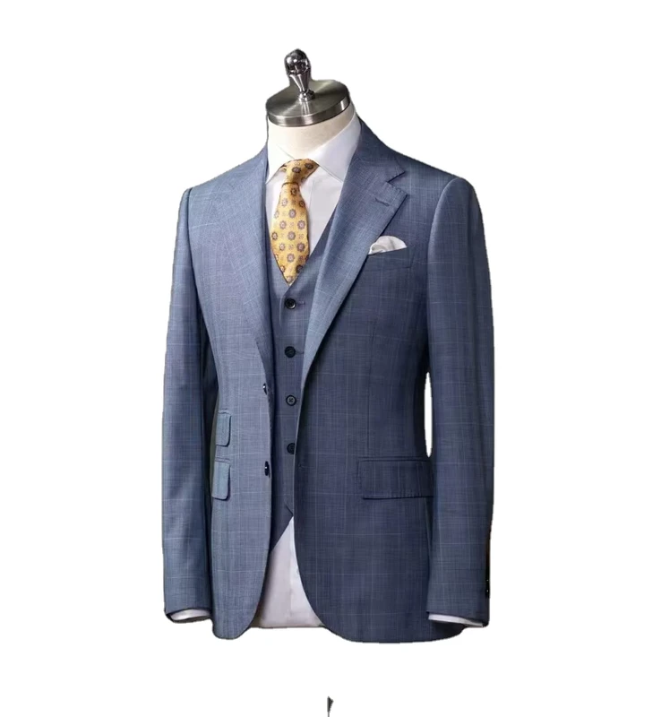 CHINEE-Bespoke-Men-3-Pieces-Suit-Business-Suit-Spring-and-Autumn-Casual-Suit