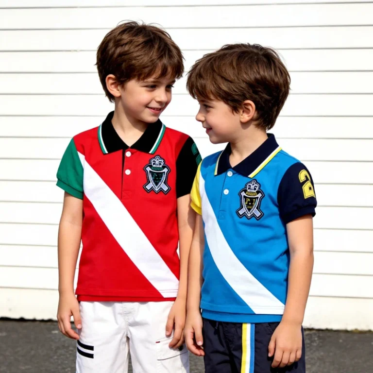 CHINEE-Boy-Summer-Streetwear-Outdoor-Outfit-Set-100-Cotton-Polo-Shirt-Cargo-Shorts-Durable-Safari-Style-Playwear-with-Embroidery