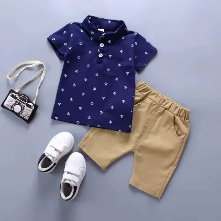 CHINEE-Boys-Clothing-Sets-PoloShirt-Anchor-Print-Little-Children-Clothes-Suit-Korean-Short-Sleeve-Summer-Pajamas-Kids-Boys-Clothing1-5Y