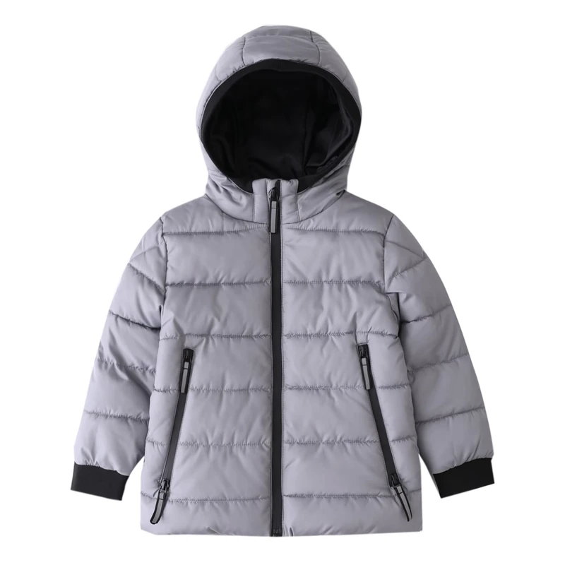 CHINEE-Boys-Girls-Winter-Outdoor-Sports-Wear-Waterproof-Solid-Fleece-Lined-Padded-Jackets-with-Zipper-Closure