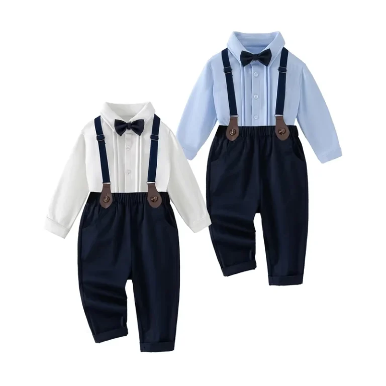 CHINEE-Boys-Infant-Clothing-Sets-Strappy-Pants-Suit-Spring-Autumn-Fashionable-Cotton-Academy-Style-Solid-Color-Two-Piece