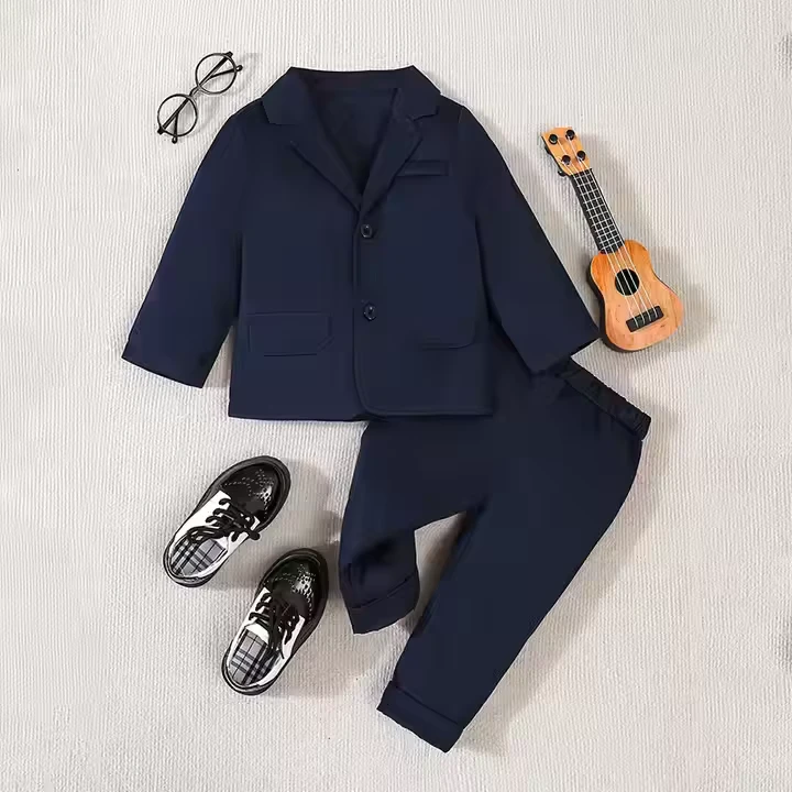 CHINEE-Boys-Spring-and-Autumn-Western-style-Children-Suit-Wedding-and-Birthday-Two-piece-Set-Anniversary-Commemorative-Handsome-Suit
