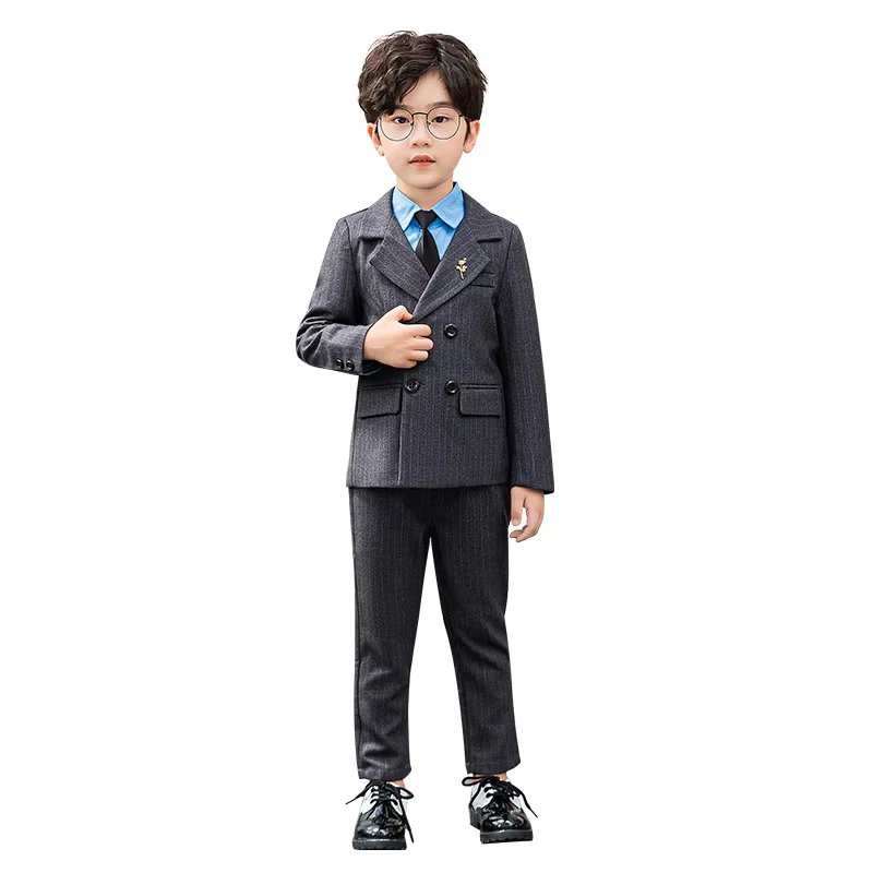 CHINEE-Boys-Strap-Pants-Suit-Fashion-Gray-Stripe-Kids-Weddings-Blazers-Set-2-12-Years-Children-School-Uniform-Toddler-Birthday-Outfits-1