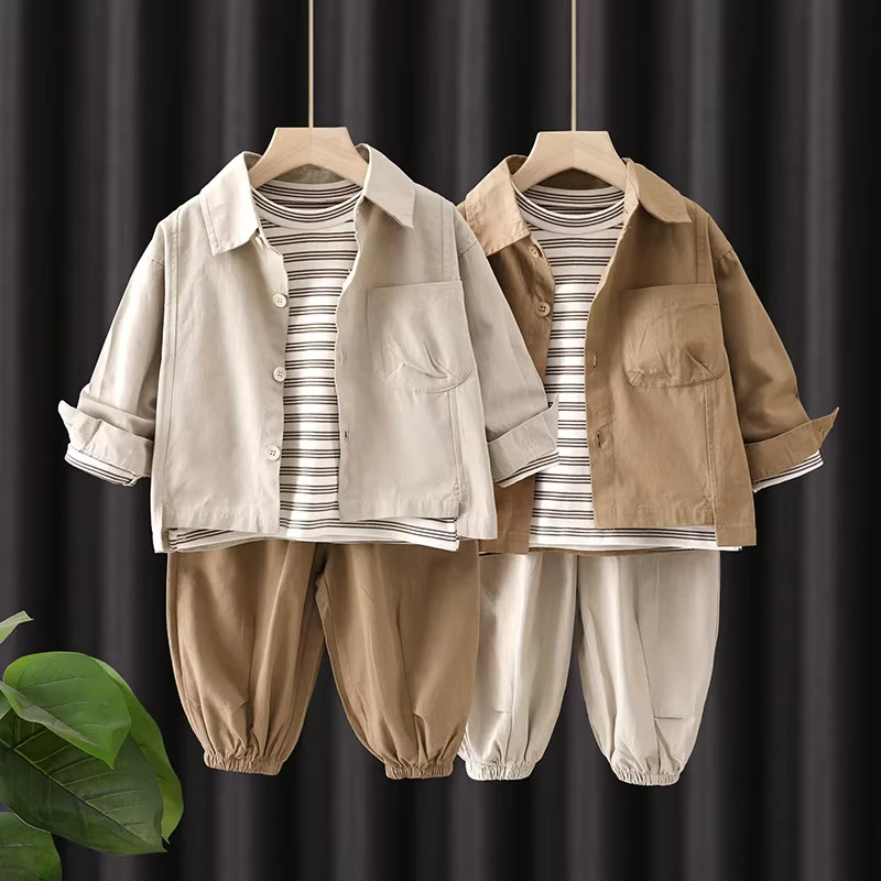 CHINEE-Boys-Suit-New-Korean-Style-Solid-Pattern-Three-Piece-Set-Casual-Slim-Fit-Suit