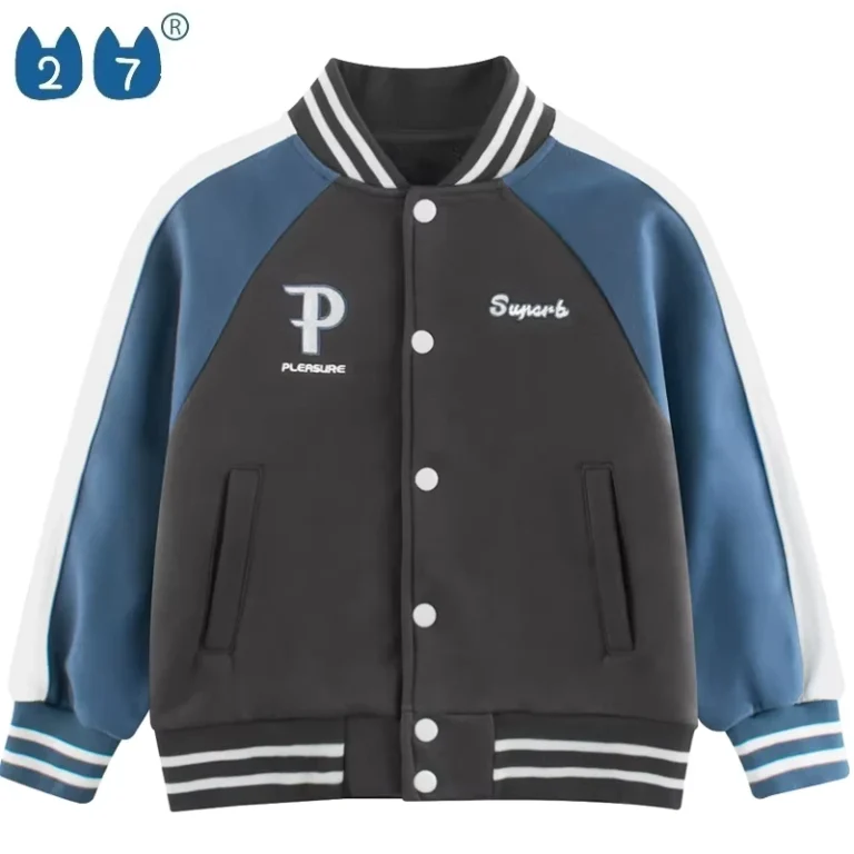 CHINEE-Boys-and-Girls-Long-Sleeve-Casual-Jackets-Kids-Baseball-Uniform-Thickened-Sweatshirts