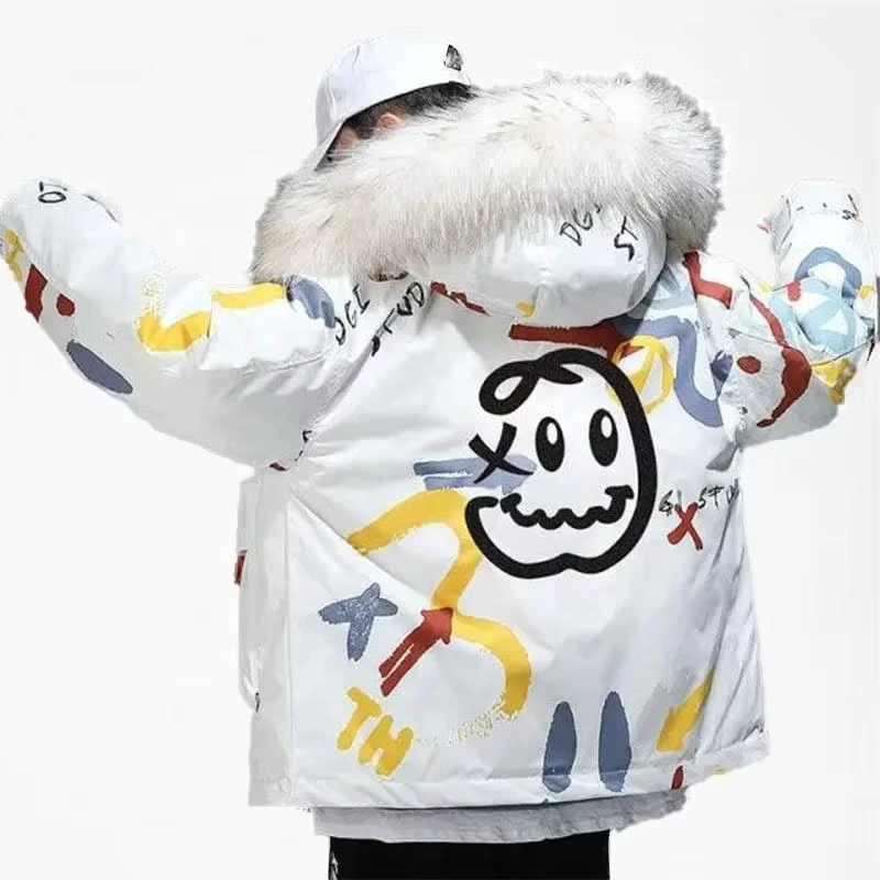 CHINEE-Casual-Down-Jacket-Print-Hooded-Windbreaker-Winter-Coat-Jacket-for-Men-Hooded-Casual-Fur-Jacket