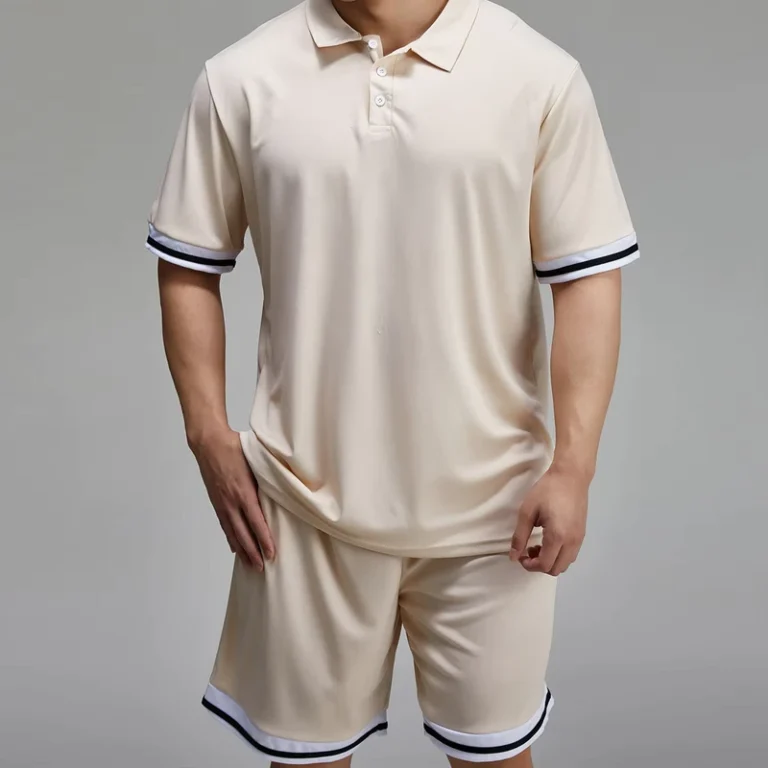 CHINEE-Casual-Men-Tracksuit-2-Pieces-Short-Sleeves-Polo-Shirt-and-Jogger-Short-Gym-Fitness-Sets-Sports-Mens-Clothing-1