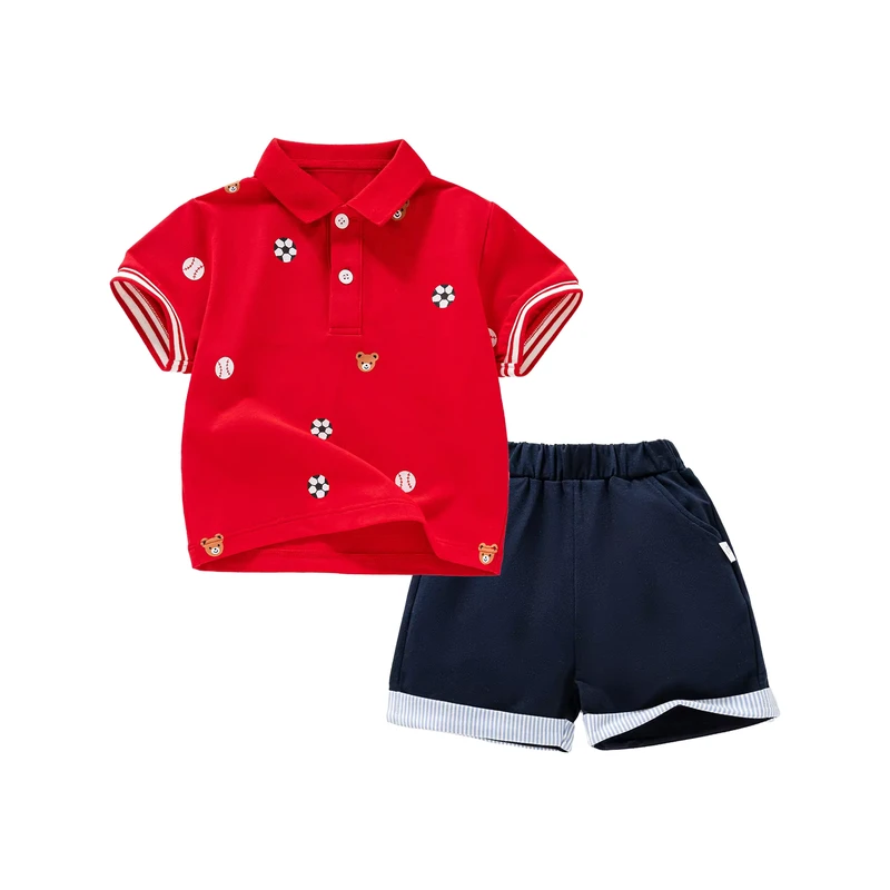 CHINEE-Children-Clothes-Set-Summer-Popular-Preppy-Sweatshirt-Short-sleeved-Solid-Loose-Shorts-Boys-Clothing-95-Cotton-ODM-1