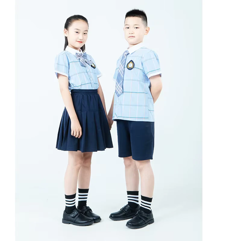 CHINEE-Children-School-Uniform-Set-Custom-Polo-T-Shirts-and-Short-School-Uniform-Summer-Kids-School-Uniform-1
