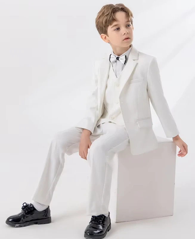 CHINEE-Childrens-Baptism-Suit-White-Clothes-Set-Kids-Formal-Tuxedo-Outfit-Bowtie-Dress-Blazer-Party-Performance-Costume-1