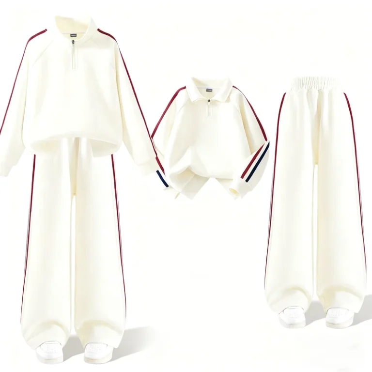 CHINEE-Childrens-Cotton-Hoodie-Set-Spring-Autumn-New-Sportswear-Striped-Preppy-Style-Western-style-Outdoor-Two-piece-1