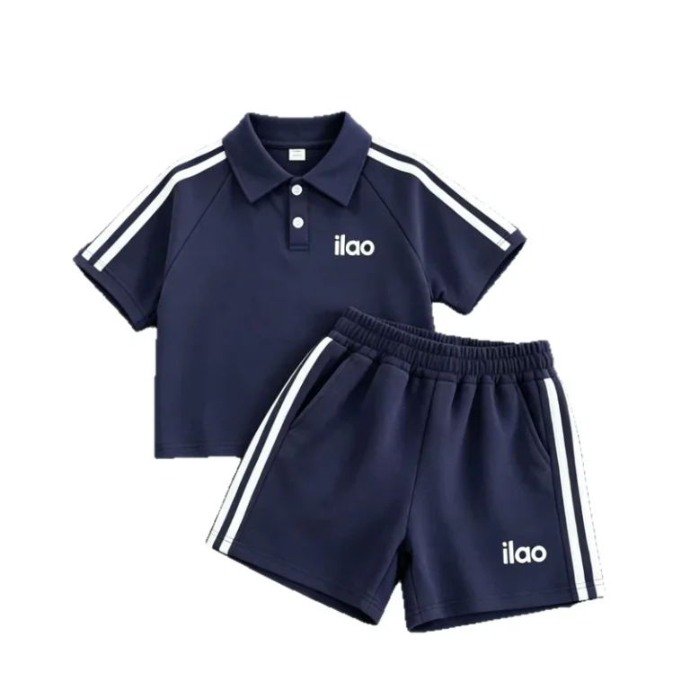 CHINEE-Childrens-POLO-Shirt-Set-Summer-Short-sleeved-Shorts-with-a-Collar-Boys-and-Girls-Casual-Sports-Outfit-for-Children