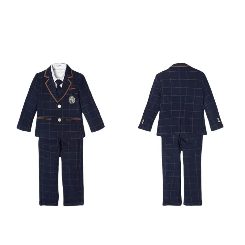 CHINEE-China-Supplier-Factory-UK-Style-Childrens-Primary-School-Kids-Formal-Wear-Blazer-Cotton-Shirt-Pants-Skirt-Unisex