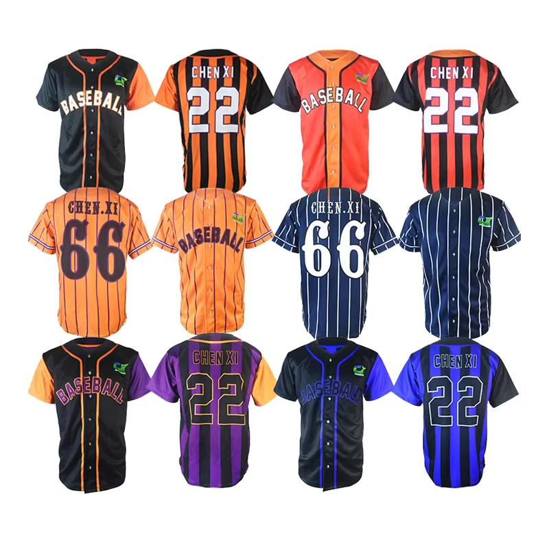 CHINEE-Chinese-Manufacturer-Quality-of-Custom-Color-Can-Be-Printed-Embroidered-Pullover-Button-Baseball-Uniform-Softball-Uniform-1
