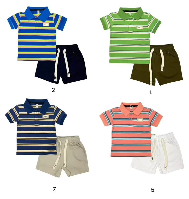 CHINEE-Clothing-Sets-Baby-Boy-Two-Piece-Summer-Wear-Polo-T-Shirt-and-Casual-Short-Kids-Striped-Clothes-1