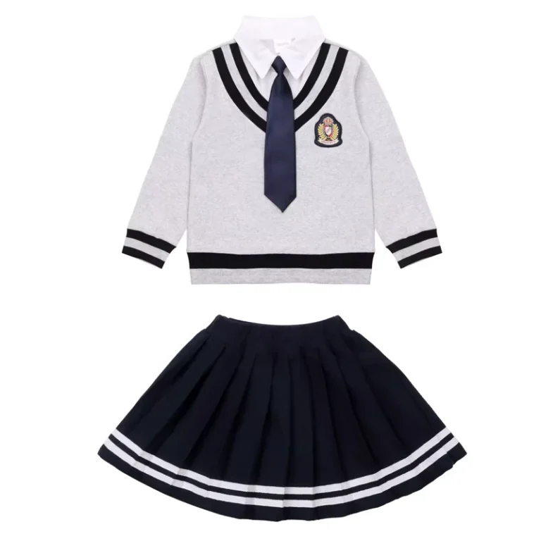 CHINEE-Custom-British-Style-Cotton-Sweater-shirt-pants-skirt-School-Uniform-1