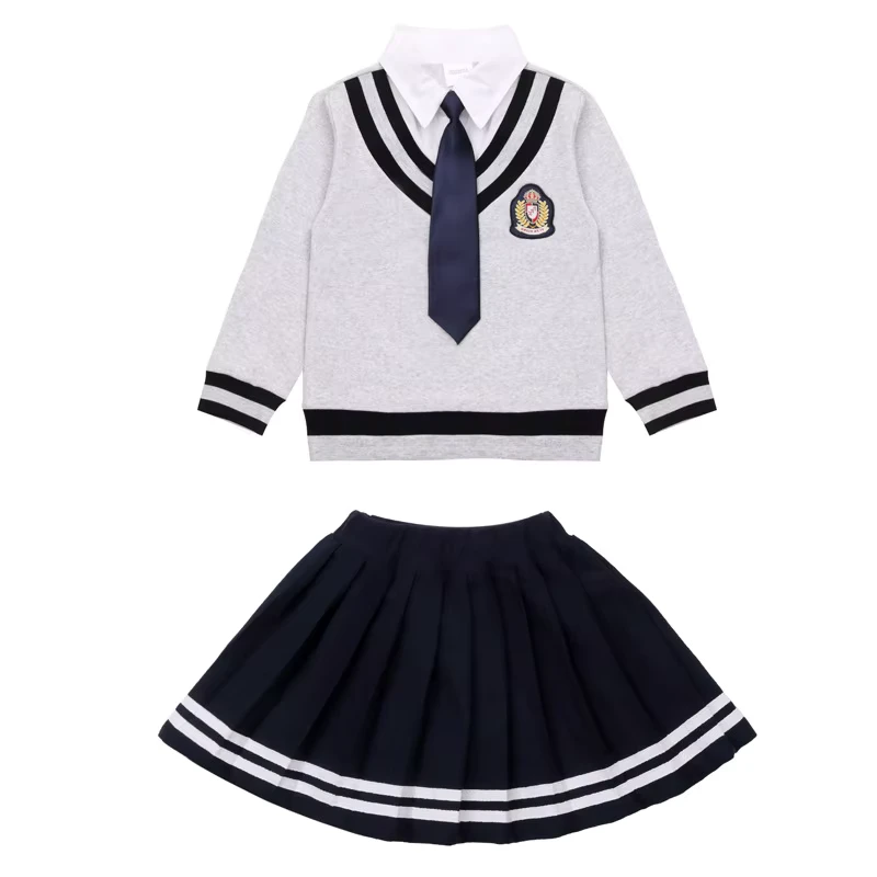 CHINEE-Custom-British-Style-Cotton-Sweater-shirt-pants-skirt-School-Uniform-1