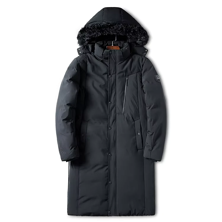 CHINEE-Custom-Design-Black-Casual-Plus-Size-Winter-Bubble-Mens-Jacket-with-Zipper-Waterproof-Windproof-Long-Hoody