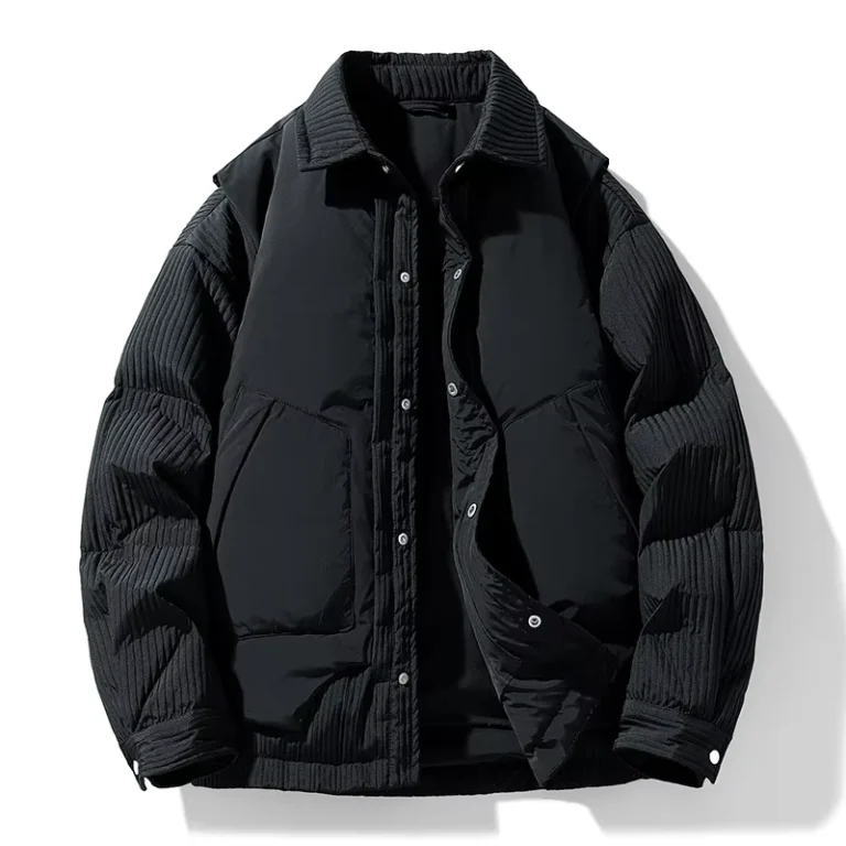 CHINEE-Custom-High-quality-Waterproof-Casual-Winter-Bubble-Shiny-Down-Jacket-Mens-Thickened-Hooded-Zippered-Puffer-Jacket