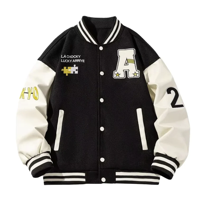 CHINEE-Custom-Logo-Baseball-Loose-Casual-Varsity-Sport-Jersey-Jacket-Black-White-Baseball-Jacket-for-Men