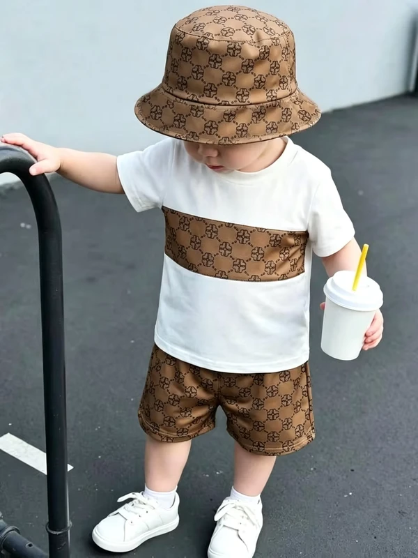 CHINEE-Custom-Logo-Casual-Loose-Tshirt-and-Shorts-Summer-Suit-Childrens-Short-Sets-2-Piece-Kids-Girls-Boys-Clothing-Sets-Gots-for-Usa