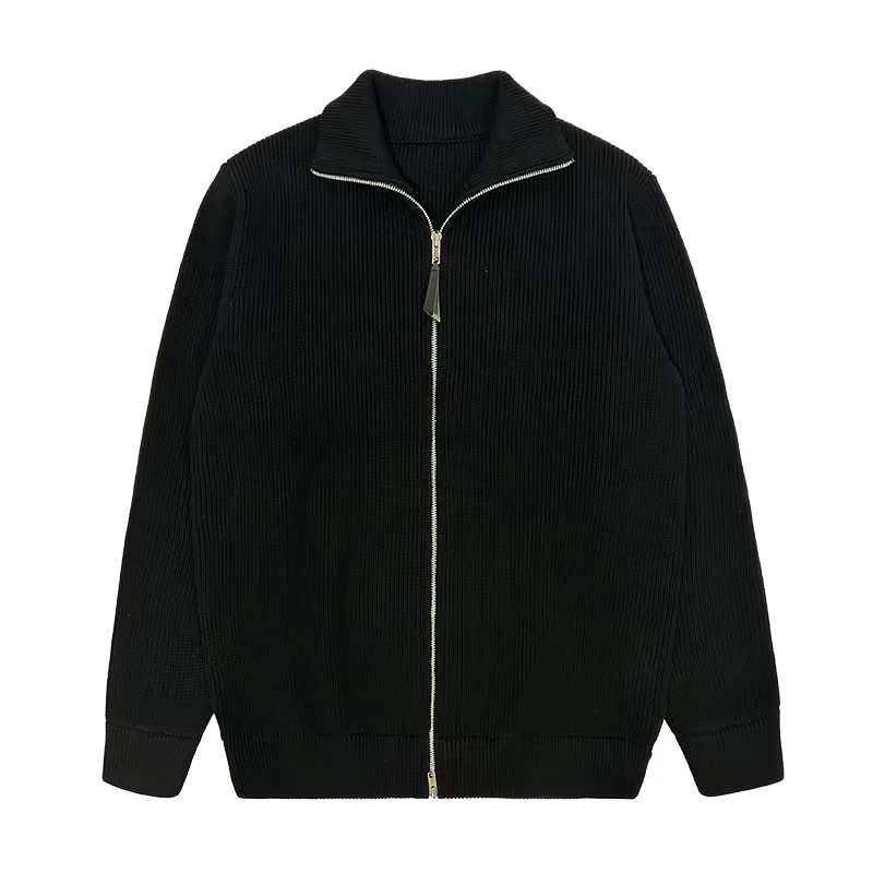 CHINEE-Custom-Logo-Fashion-Autumn-Winter-Sweater-Cardigan-Blank-Knitted-Black-Zip-Up-Unisex-Jackets-Men-Sweater-Cardigan