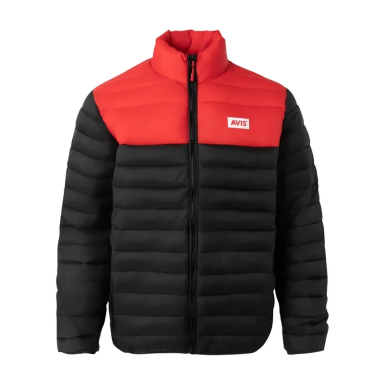 CHINEE-Custom-Logo-Mens-Casual-Bomber-Jacket-Black-Polyester-Winter-Outdoor-Puffer-Down-Coat-Zipper-Closure-Dyed-Padded-Jumper-Men