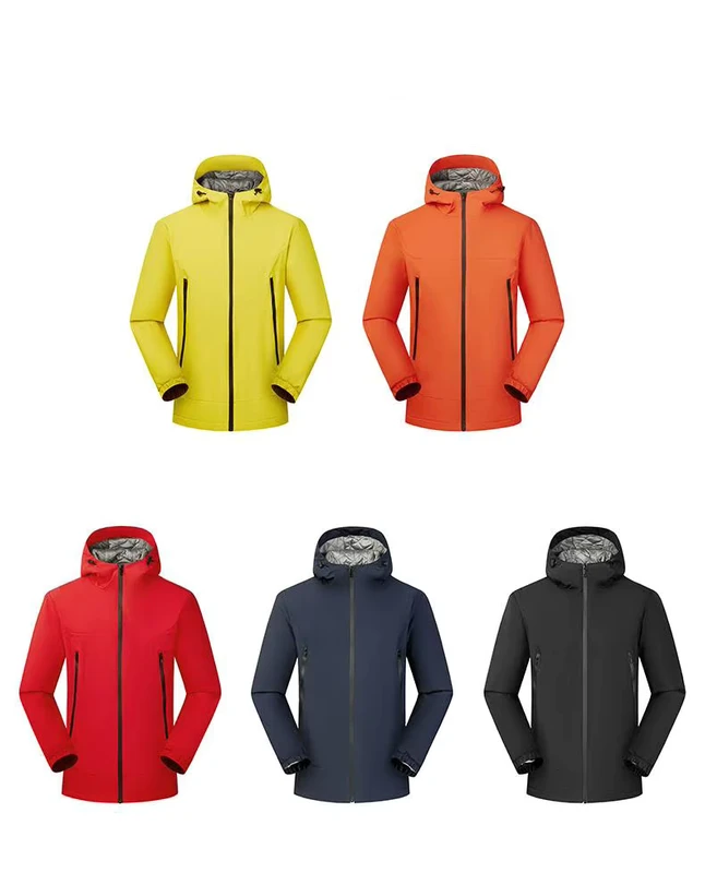 CHINEE-Custom-Logo-Mens-Fleece-Lined-Softshell-Jacket-Windproof-Waterproof-Outdoor-Hiking-Hooded-Coat-with-Adjustable-Cuffs
