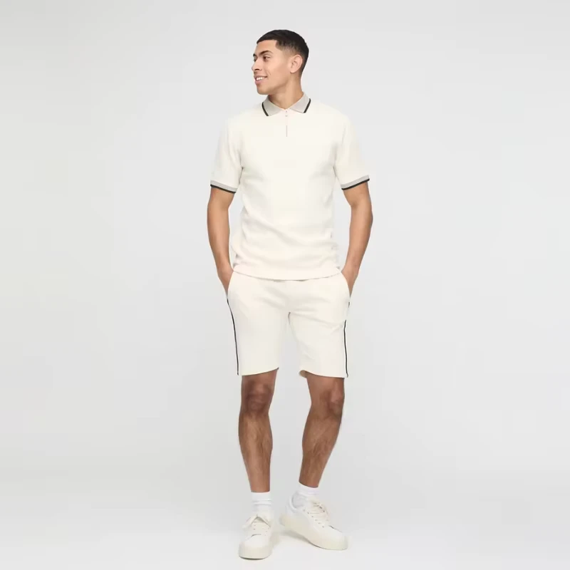 CHINEE-Custom-Logo-Mens-Golf-Set-Breathable-Dry-Fast-Performance-Polo-Shirt-UV-Protection-Relaxed-Fit-Luxury-Sportswear-2-Piece-Set