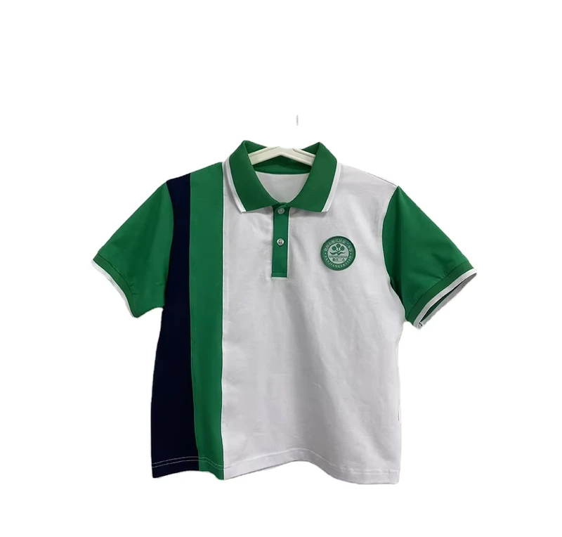 CHINEE-Custom-Logo-Summer-Primary-School-Polo-Shirts-for-Children-Breathable-Short-Sleeves-with-Color-Matching-School-Uniforms-Clothing-1