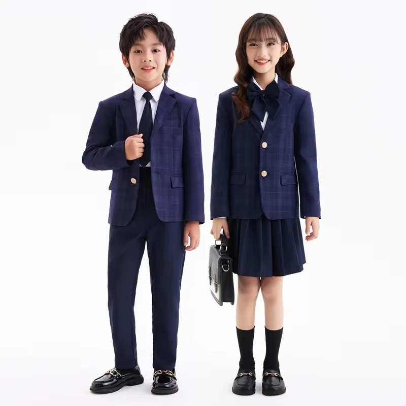 CHINEE-Custom-Logo-for-Primary-School-Students-British-Style-Suit-Uniform-Formal-Wear-Set