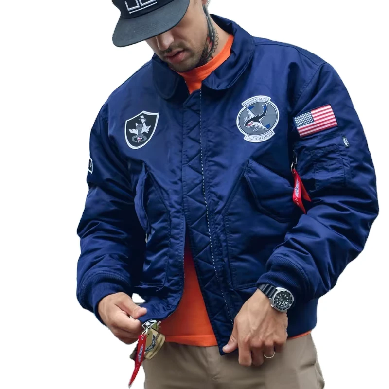 CHINEE-Custom-Made-Bomber-Jacket-for-Winter-Custom-Size-Short-Clothing-Length-100-Polyester-Unisex-Embroidered