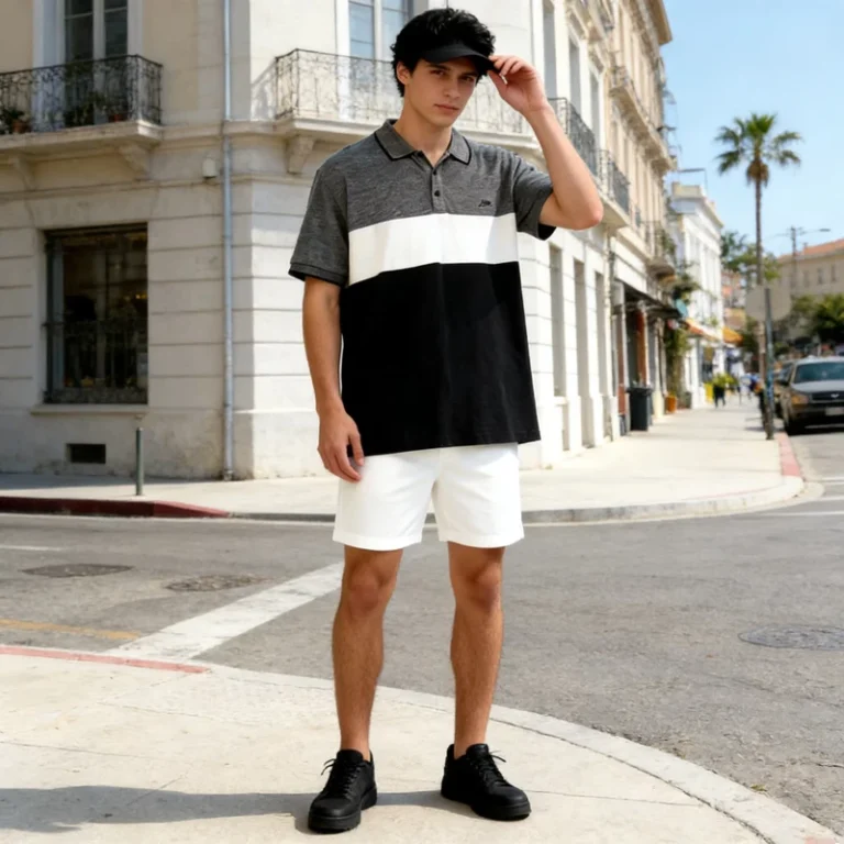 CHINEE-Custom-Mens-Color-Block-Short-Sleeve-Polo-Shirt-Casual-Business-Lapel-Collar-Knit-Top-Breathable-Summer-Daily-Wear-Polo-T-shirt