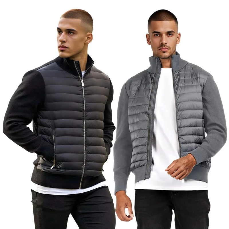 CHINEE-Custom-Mens-Lightweight-Puffer-Jacket-Comfortable-Winter-Outdoor-Wind-Breaker-with-Zipper-Closure-Breathable-Feature