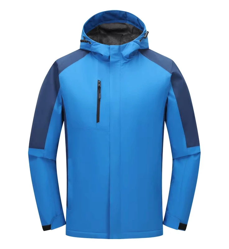 CHINEE-Custom-Mens-Pullover-Polyester-Jacket-Windbreaker-Waterproof-Warm-Winter-Work-Outdoor-Hiking-with-Zipper-Closure